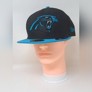 New Era NFL Team Carolina Panthers Hat Baseball Cap Football 59Fifty 7 3/4